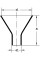 2356/120 mm Воронка для сыпучих материалов SIMAX, Чехия