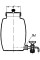 827/R/3000 ml Ирригатор с крышкой и выпускным краном SIMAX, Чехия
