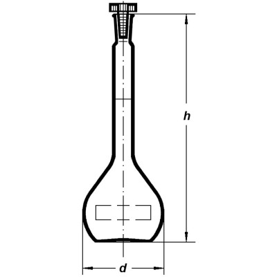 1503/BPN/5 ml Колба мерная 2-го (В) класса с пластиковой пробкой SIMAX, Чехия