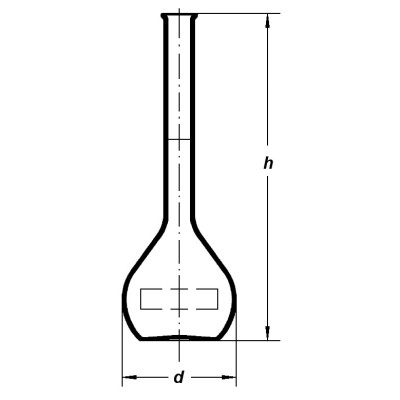 1502/B/10 ml Колба мерная 2-го (B) класса без пробки SIMAX, Чехия