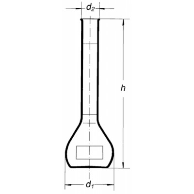 1509/50/55 ml Колба мерная с двумя метками SIMAX, Чехия