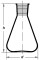 8024/500 ml-29/32 Колба коническая Эрленмейера со шлифом SIMAX, Чехия