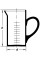 1683/500 ml Мензурка коническая с ручкой SIMAX, Чехия