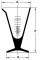 1688/100 ml Мензурка коническая SIMAX, Чехия