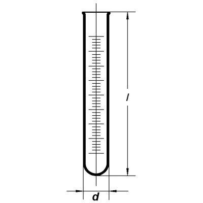 7832/10 ml Пробирка градуированная SIMAX, Чехия
