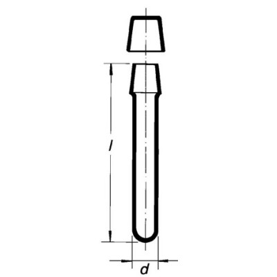 7834/17х160 mm Пробирка с металлическим колпачком SIMAX, Чехия