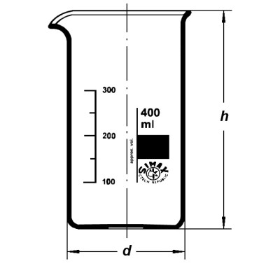 153/600 ml Стакан высокий с носиком SIMAX, Чехия