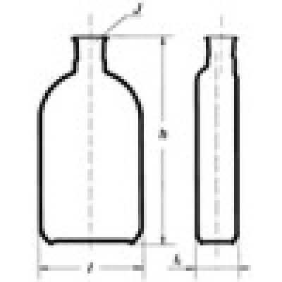 70A/T/250 ml Флакон культуральный со сформированной боковой горловиной SIMAX, Чехия